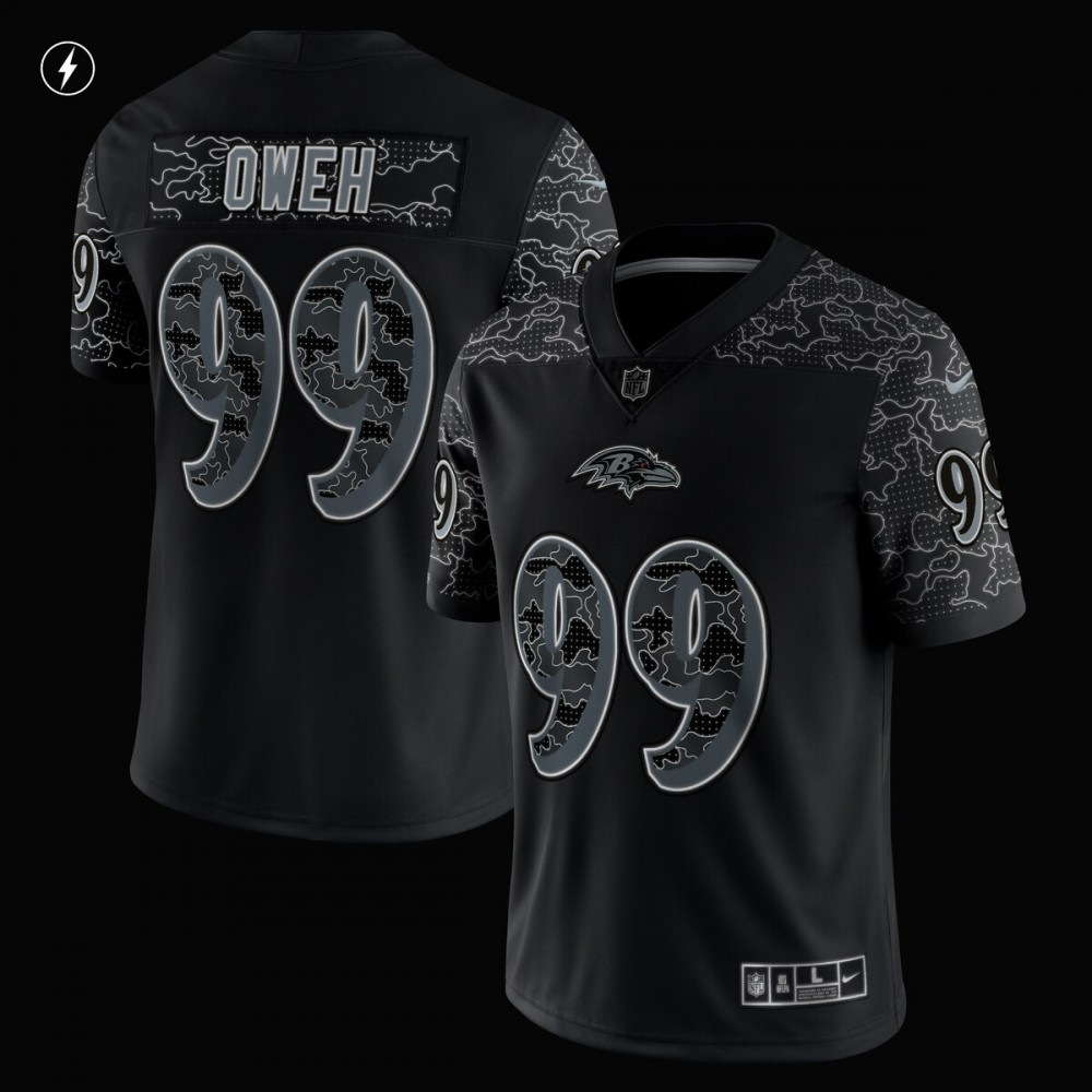 Odafe Oweh Baltimore Ravens Nike RFLCTV Limited Jersey - Black-Profan Arena